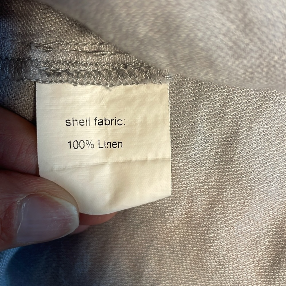 Jarbo Gray Linen Tank Top Size XS - Picture 6 of 6